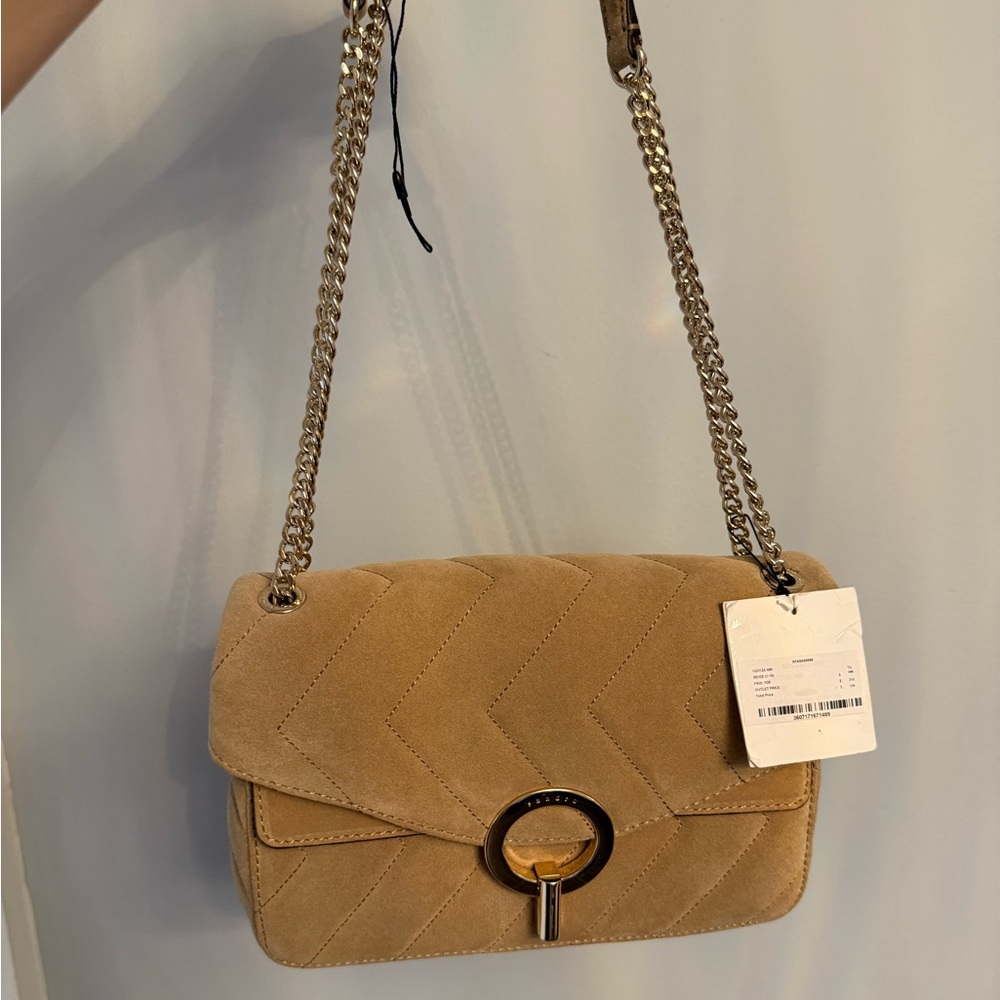 NWT Sandro Suede Handbag Yza - Picture 8 of 13
